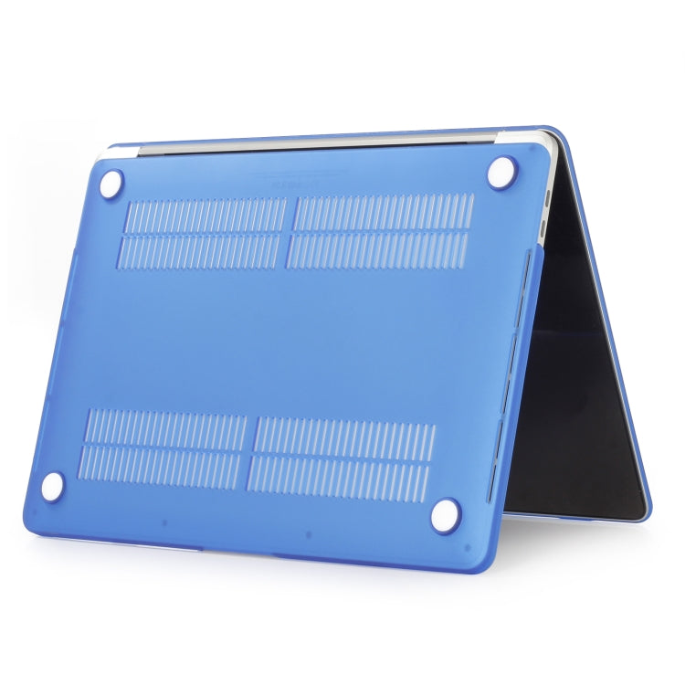 Laptop Matte Style Protective Case For MacBook Air 13.6 2025 / 2023 / 2022(Dark Blue) by buy2fix
