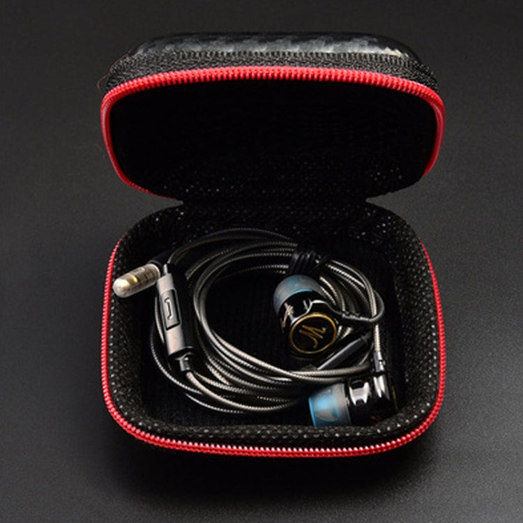 QKZ S102 Multi-function Headphone Data Cable Storage Bag(Black) by QKZ