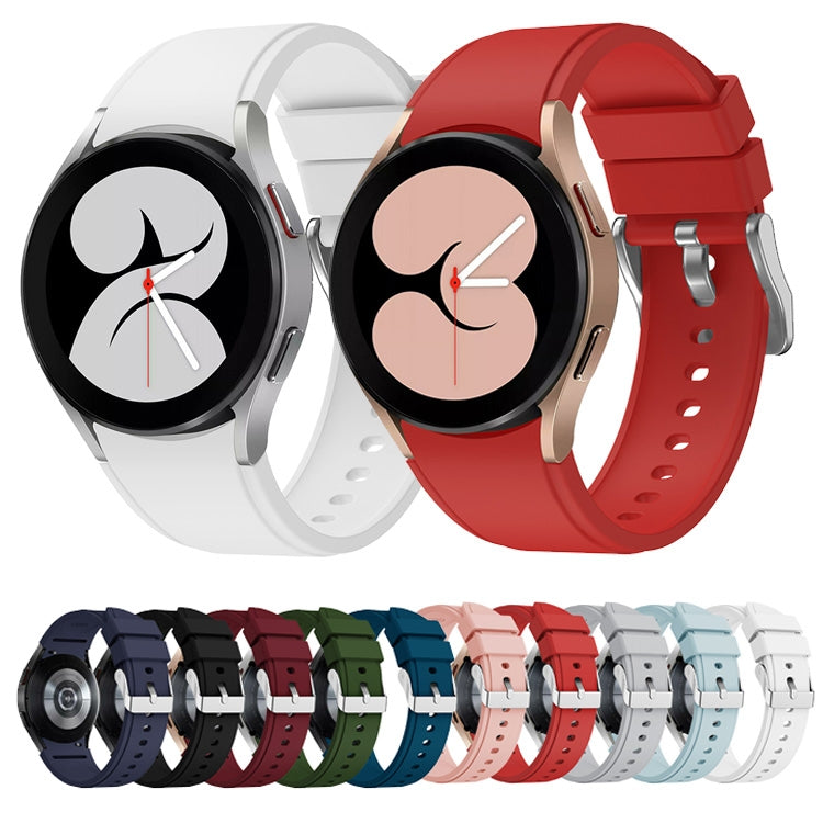 For Samsung Galaxy Watch 5 40mm Silicone Watch Band(Wine Red) by buy2fix