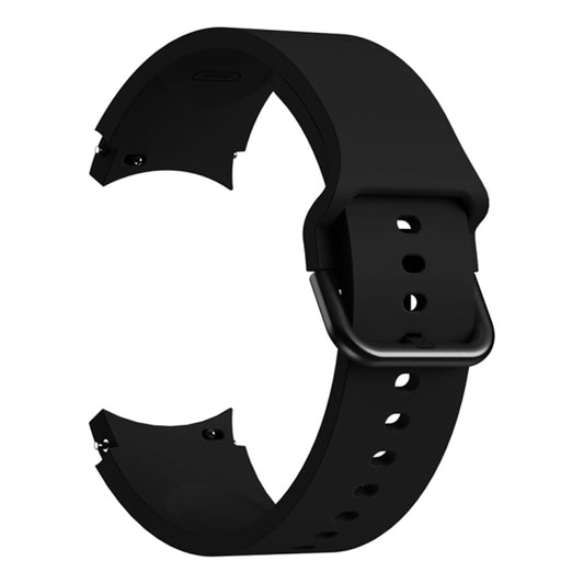 For Samsung Galaxy Watch 5 40mm/44mm / 5 Pro 45mm Universal Silicone Colorful Buckle Watch Band(Black) by buy2fix
