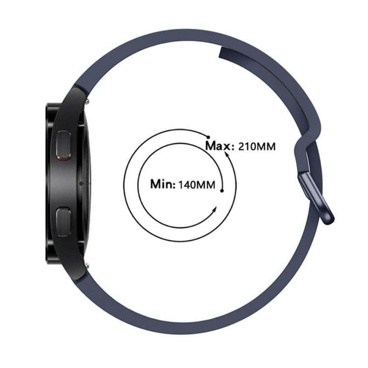 For Samsung Galaxy Watch 5 40mm/44mm / 5 Pro 45mm Universal Silicone Colorful Buckle Watch Band(Red) by buy2fix