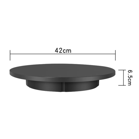 42cm Charging Rotating Display Stand Video Shooting Turntable, Load: 100kg, Power Plug:EU Plug(Black) by buy2fix