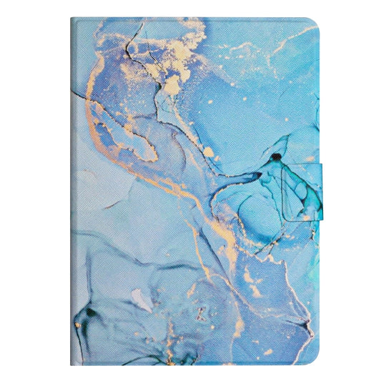 For Lenovo Tab P11 Marble Pattern Smart Leather Tablet Case(Blue) by buy2fix