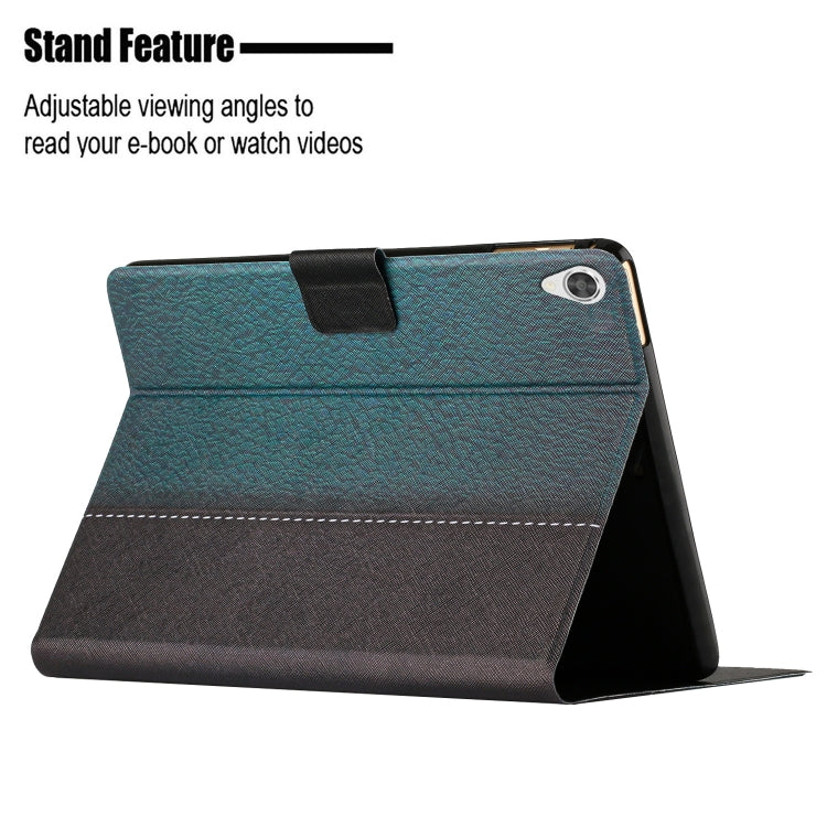 For Lenovo Tab M10 HD 2nd Gen Stitching Solid Color Smart Leather Tablet Case(Green) by buy2fix