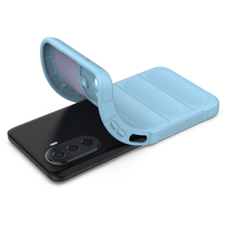 For Huawei Enjoy 50 4G / Nova Y70 Magic Shield TPU + Flannel Phone Case(Dark Green) by buy2fix