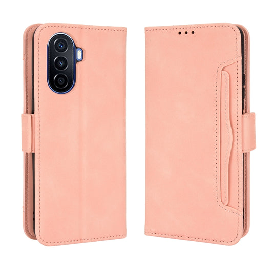 For Huawei nova Y70 / nova Y70 Plus Skin Feel Calf Texture Card Slots Leather Phone Case(Pink) by buy2fix