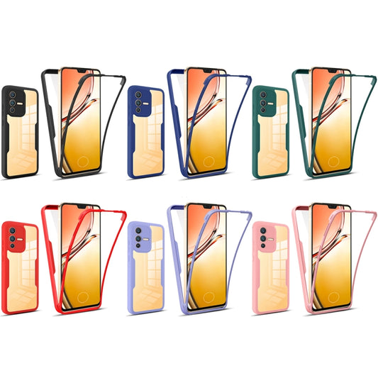 For vivo V23 5G 360 Degrees Full Coverage Phone Case(Purple) by buy2fix