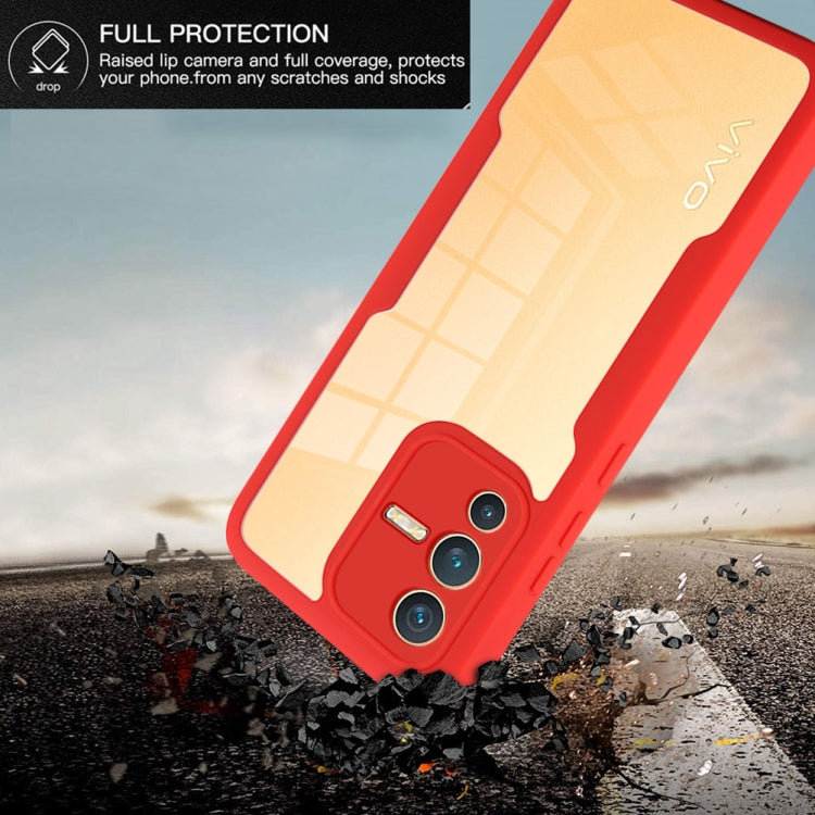 For vivo V23 5G 360 Degrees Full Coverage Phone Case(Purple) by buy2fix