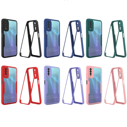 For vivo Y20 360 Degrees Full Coverage Phone Case(Black) by buy2fix