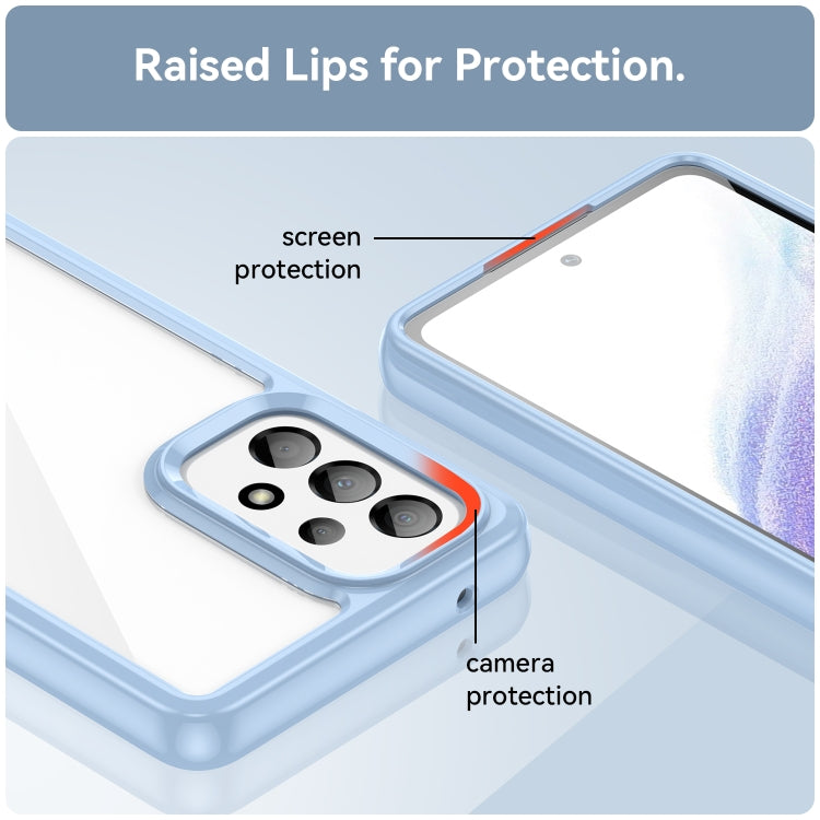 For Samsung Galaxy A53 Colorful Series Acrylic + TPU Phone Case(Blue) by buy2fix