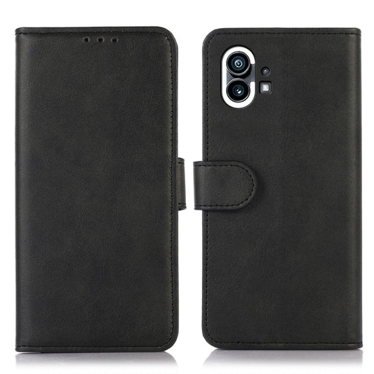 For Nothing Phone 1 Cow Texture Leather Phone Case(Black) by buy2fix
