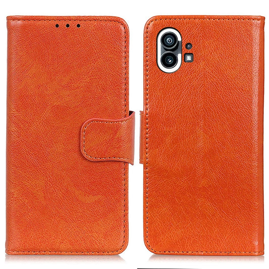 For Nothing Phone 1 Nappa Texture Horizontal Flip Leather Phone Case(Orange) by buy2fix