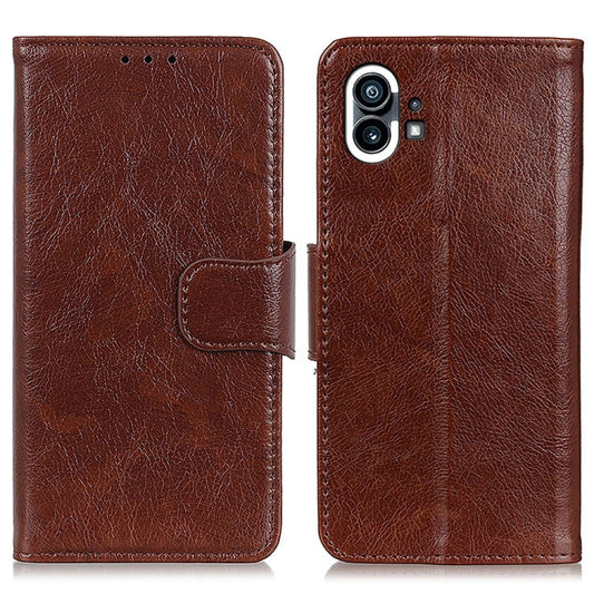 For Nothing Phone 1 Nappa Texture Horizontal Flip Leather Phone Case(Brown) by buy2fix