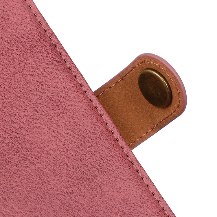 For Nothing Phone 1 KHAZNEH Cowhide Texture Leather Phone Case(Pink) by buy2fix