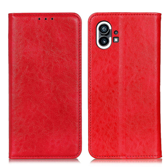 For Nothing Phone 1 Magnetic Crazy Horse Texture Leather Phone Case(Red) by buy2fix