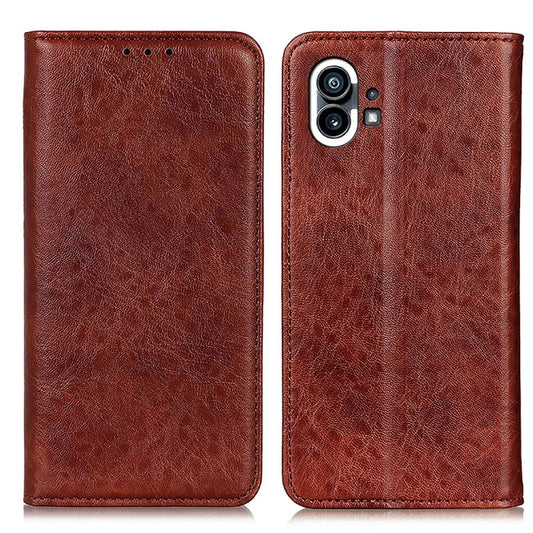 For Nothing Phone 1 Magnetic Crazy Horse Texture Leather Phone Case(Brown) by buy2fix