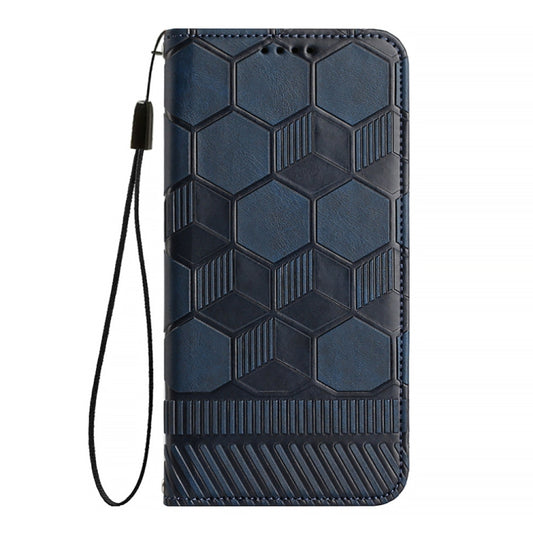 For Nothing Phone 1 Football Texture Magnetic Leather Flip Phone Case(Dark Blue) by buy2fix
