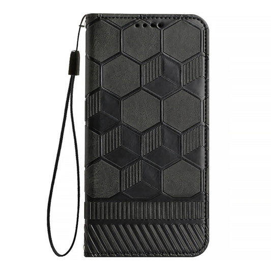 For Nothing Phone 1 Football Texture Magnetic Leather Flip Phone Case(Black) by buy2fix