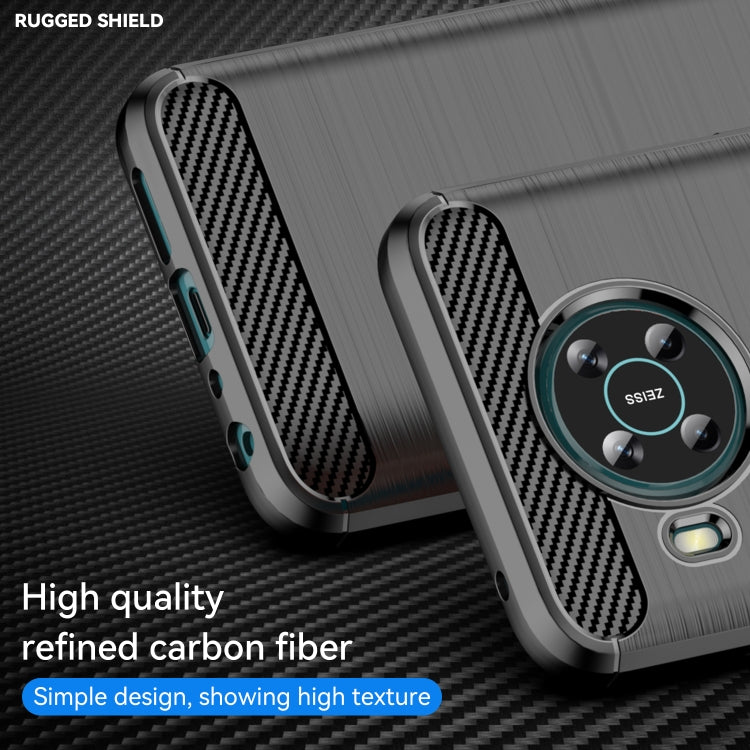 For Nokia X10 / X20 Brushed Texture Carbon Fiber TPU Phone Case(Black) by buy2fix
