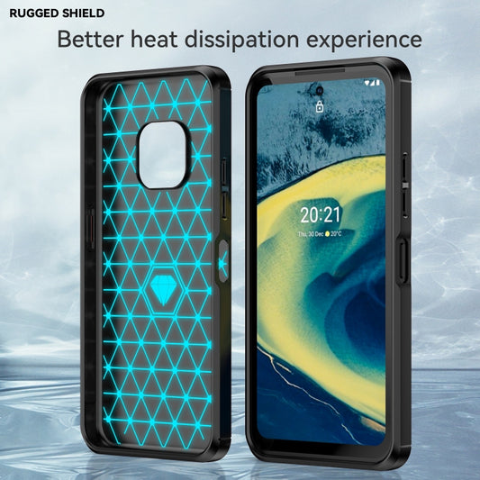 For Nokia XR20 Brushed Texture Carbon Fiber TPU Phone Case(Black) by buy2fix