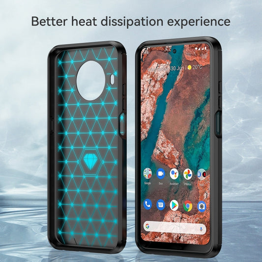 For Nokia X100 Brushed Texture Carbon Fiber TPU Phone Case(Black) by buy2fix