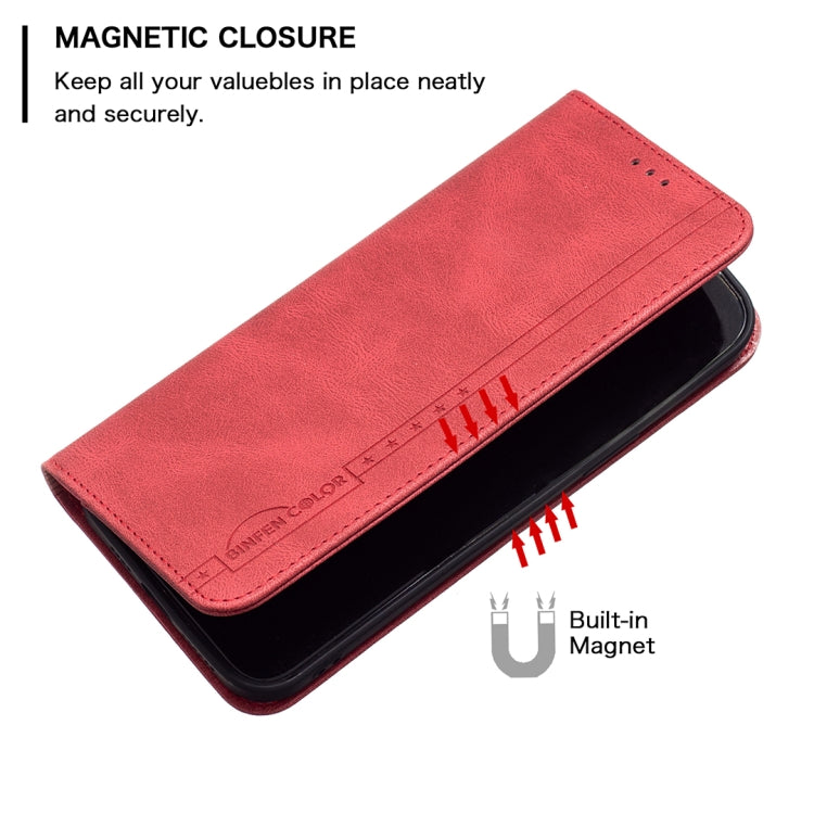 For Nothing Phone 1 Magnetic RFID Blocking Anti-Theft Leather Phone Case(Red) by buy2fix