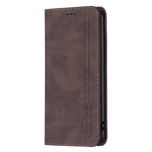 For Nothing Phone 1 Magnetic RFID Blocking Anti-Theft Leather Phone Case(Brown) by buy2fix