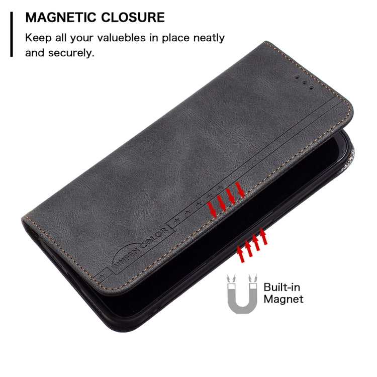 For Nothing Phone 1 Magnetic RFID Blocking Anti-Theft Leather Phone Case(Black) by buy2fix