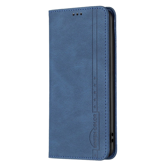 For Nothing Phone 1 Magnetic RFID Blocking Anti-Theft Leather Phone Case(Blue) by buy2fix