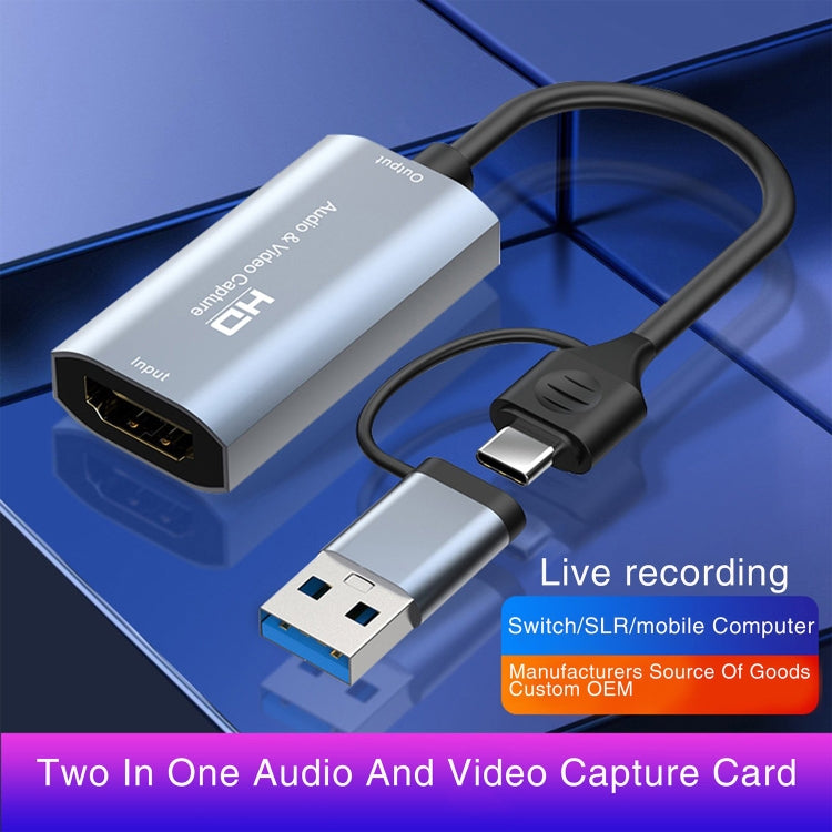 Z29 HDMI/M Female to USB-Type C/M Male HD Video Capture Card by buy2fix