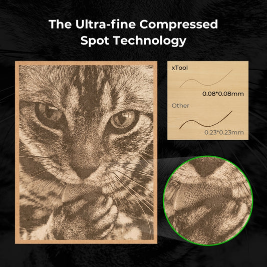 XTOOL D1 Pro-10W High Accuracy DIY Laser Engraving & Cutting Machine, Plug Type:US Plug(Golden Red) by XTOOL