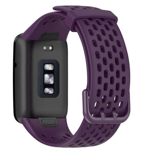 For Xiaomi Mi Band 7 Pro Breathable TPU Watch Band(Dark Purple) by buy2fix