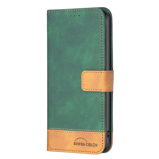 For Nothing Phone 1 BF11 Color Matching Skin Feel Leather Phone Case(Green) by buy2fix