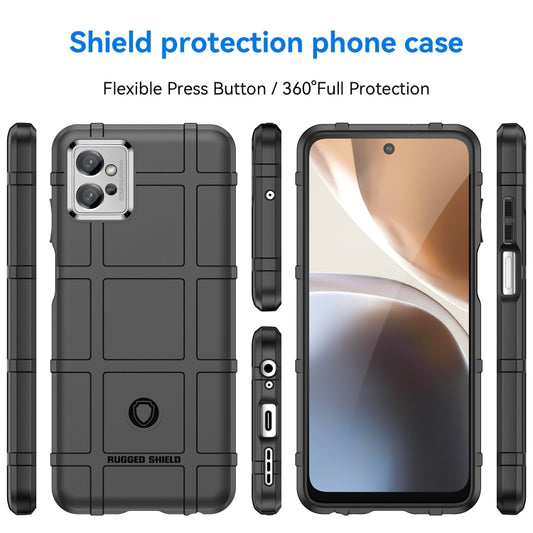 For Motorola Moto G32 Full Coverage Shockproof TPU Phone Case(Black) by buy2fix