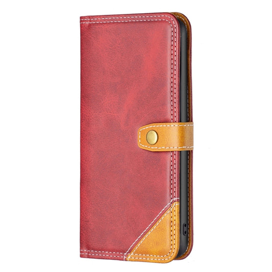 For Nothing Phone 1 Color Matching Double Sewing Thread Leather Phone Case(Red) by buy2fix