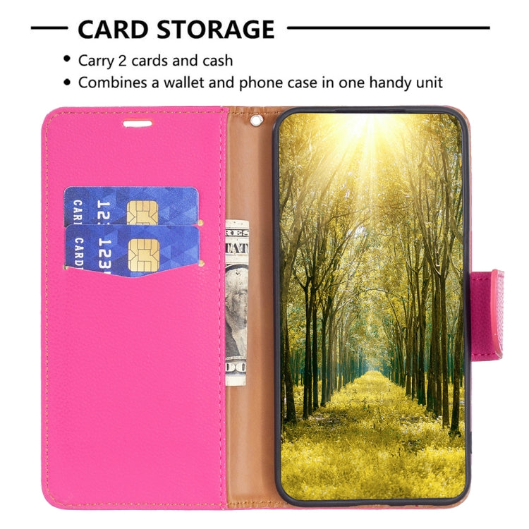 For Nothing Phone 1 Litchi Texture Pure Color Leather Phone Case(Rose Red) by buy2fix