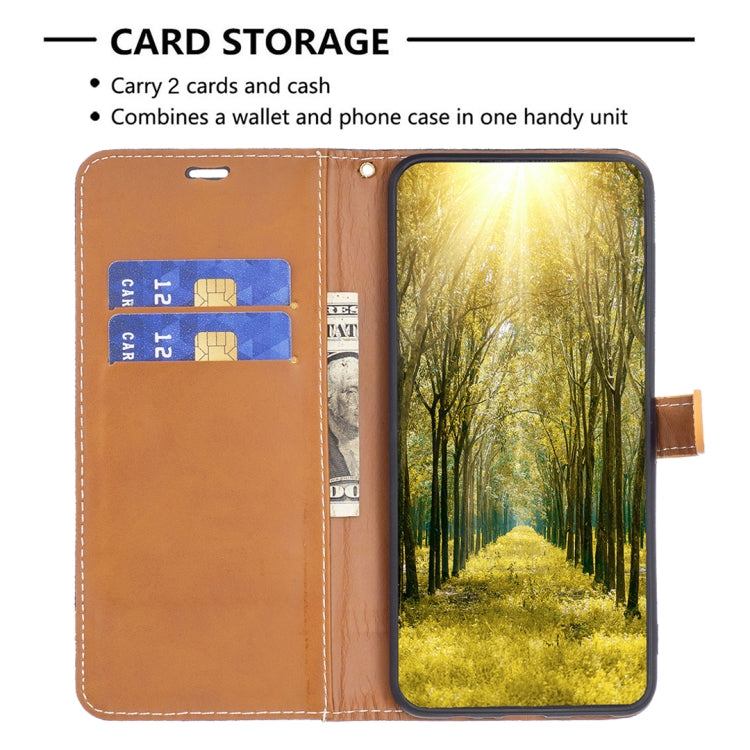 For Nothing Phone 1 Color Matching Denim Texture Leather Phone Case(Black) by buy2fix