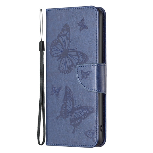 For Nothing Phone 1 Two Butterflies Embossing Leather Phone Case(Blue) by buy2fix