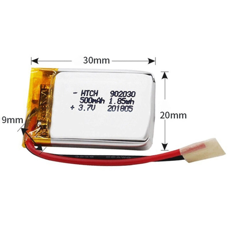 2pcs 902030 500mAh Li-Polymer Battery Replacement by buy2fix