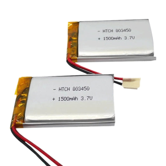 2pcs 803450 1500mAh Li-Polymer Battery Replacement by buy2fix