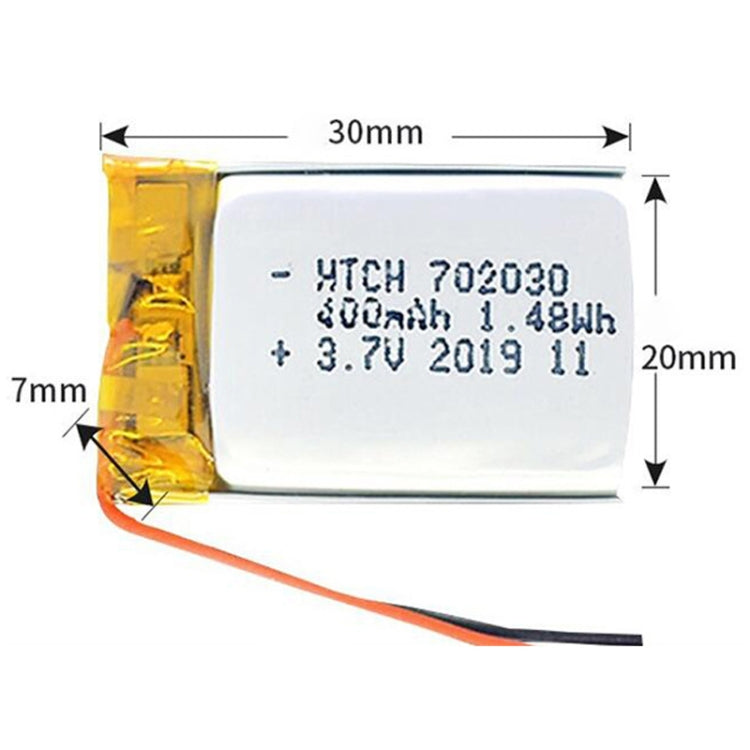 2pcs 702030 400mAh Li-Polymer Battery Replacement by buy2fix