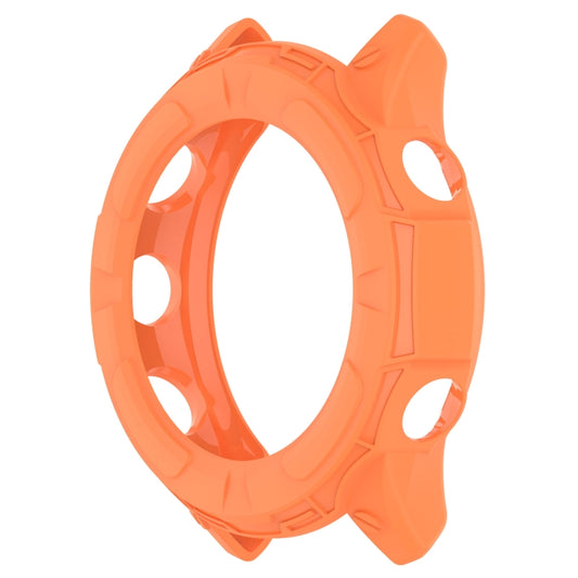 For Garmin Forerunner 955 Armor Hollow TPU Watch Case(Orange) by buy2fix