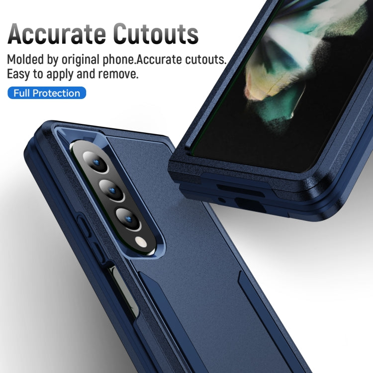 For Samsung Galaxy Z Fold4 PC + TPU Shockproof All Inclusive Phone Case (Blue) by buy2fix