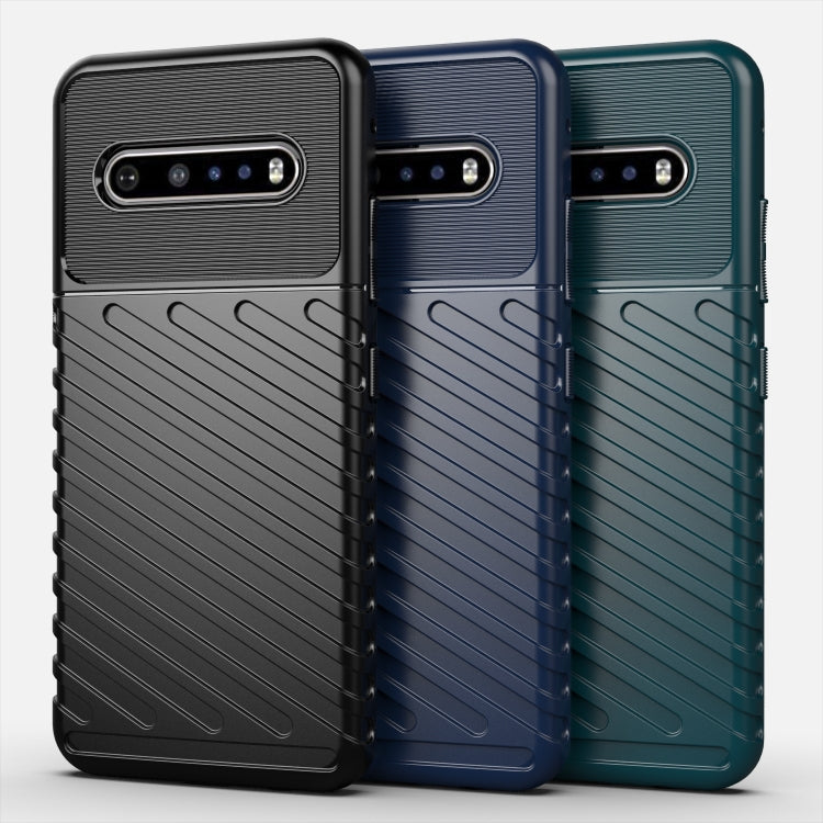 For LG V60 ThinQ Thunderbolt Shockproof TPU Soft Case(Navy Blue) by buy2fix