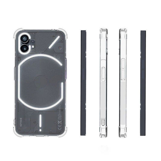 For Nothing Phone 1 Shockproof Non-slip Thickening TPU Phone Case(Transparent) by buy2fix