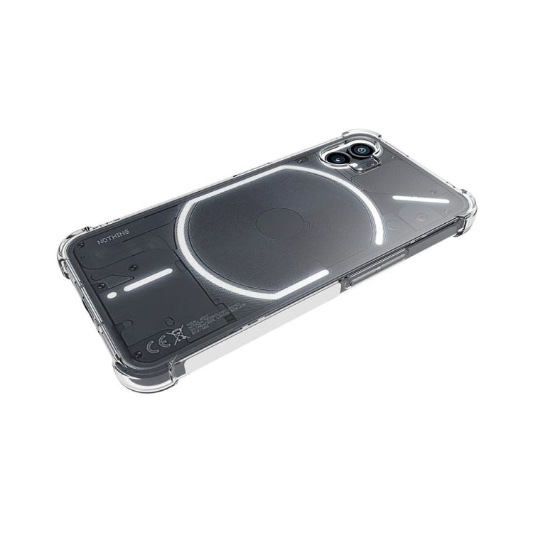 For Nothing Phone 1 Shockproof Non-slip Thickening TPU Phone Case(Transparent) by buy2fix