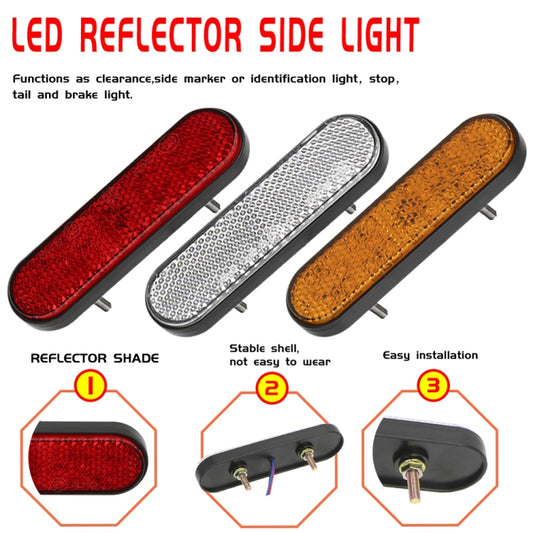 2 PCS 24LED Reflector Brake Light Turn Signal Light(Red Shell Red Light) by buy2fix