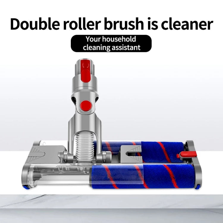 For Dyson V7 / V8 / V10 / V11 Double Roller Brush Universal Electric Floor Brush by buy2fix