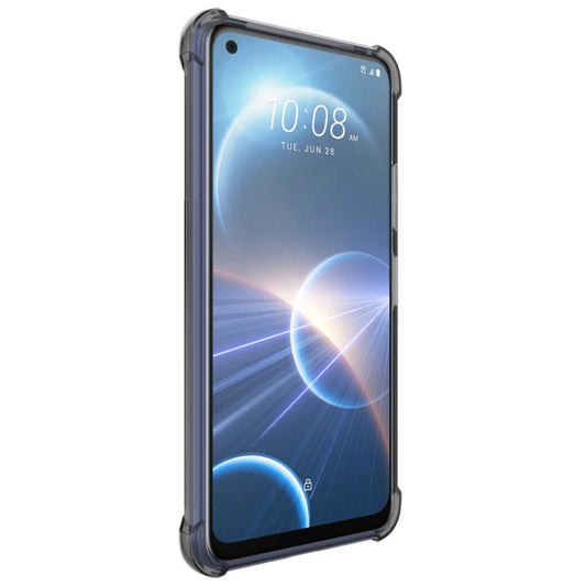 For HTC Desire 22 Pro 5G imak All-inclusive Shockproof Airbag TPU Case (Transparent Black) by imak