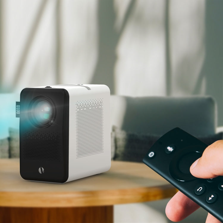 D100 180 ANSI Lumens Mini LED+LCD Smartphone Wireless Screen Mirroring Projector, Plug Type:US Plug(White) by buy2fix